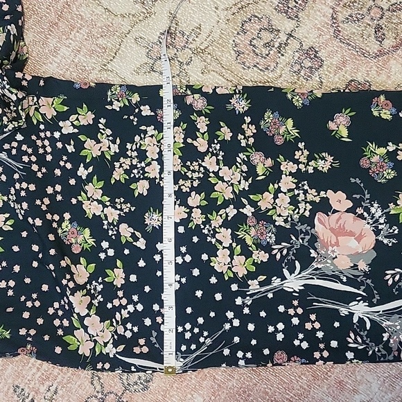 Band of Gypsies Smocked Back Corset Bra Top Floral Jumper with Pockets Size S - Picture 8 of 14